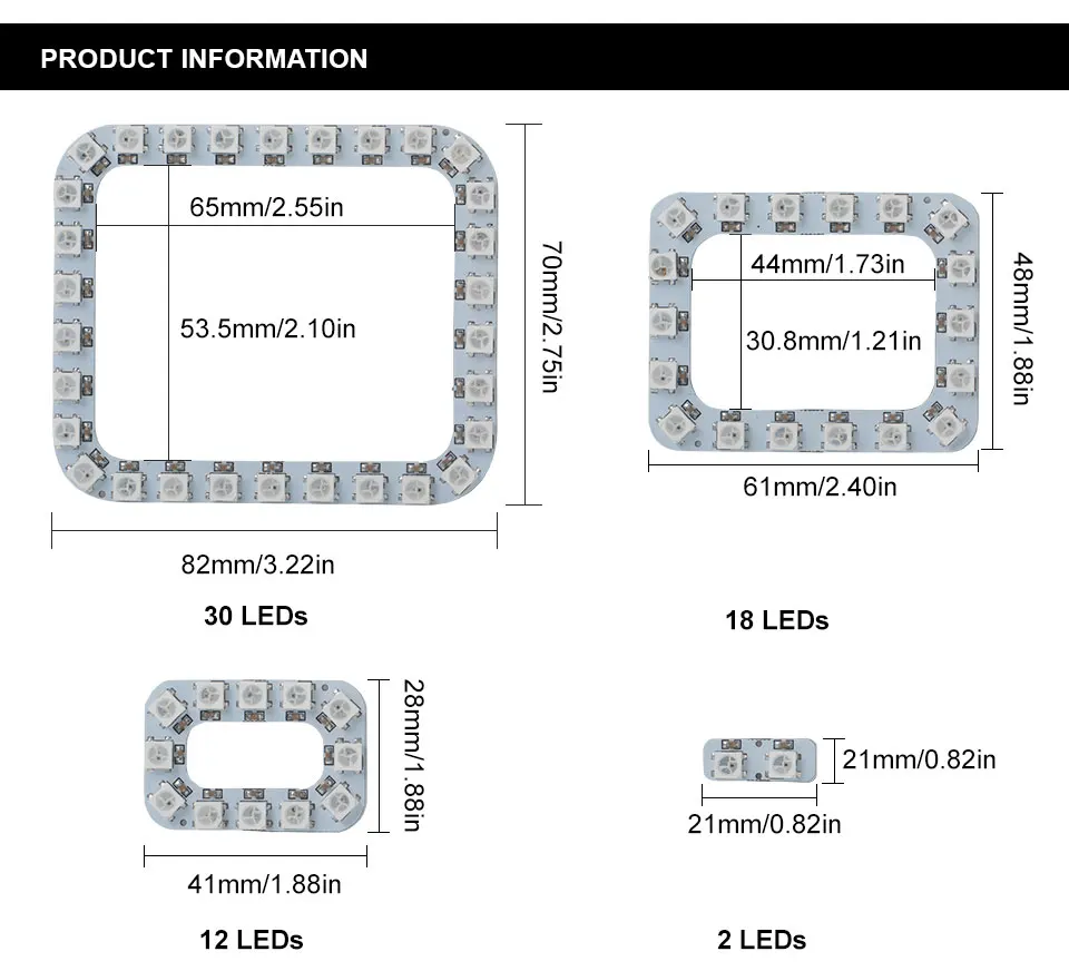 DC5V автомобильный светильник 62 светодиодный s Пиксельная панель WS2812B 5050 RGB 64 светодиодный 256 светодиодный ламповый экран цифровой индивидуально адресуемый полный цвет мечты