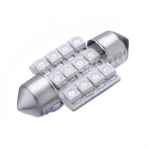 

Автомобильный синий купол 3528 SMD 12 светодиосветодиодный интерьерная лампа 31 мм DC 12 В Новинка