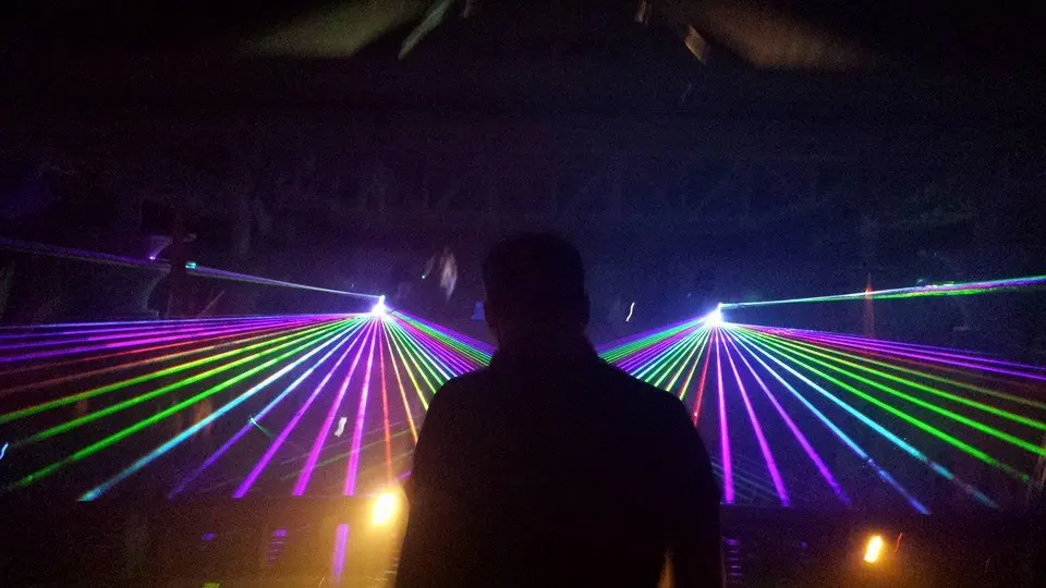 Sailwin Горячая Высокая скорость сканер 3 Вт RGB Полноцветный анимационный лазерный