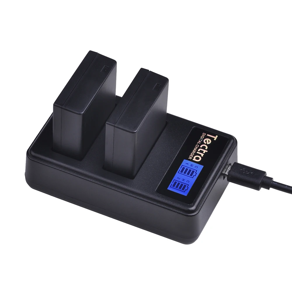2 шт. Аккумулятор для камеры с ЖК дисплеем и USB двойное зарядное устройство Panasonic