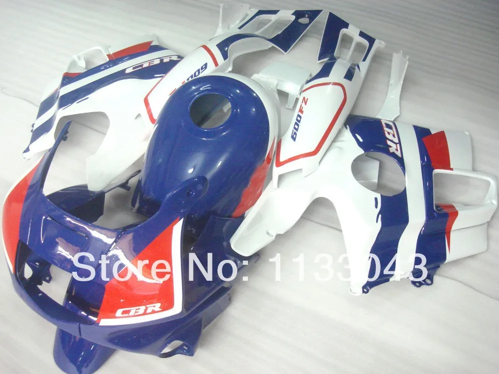 Бак + синие белые красные Обтекатели Запчасти для HONDA CBR600 F2 91 92 93 94 CBR600F2 1991 1992 1993 1994