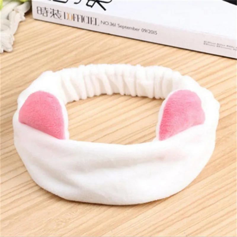 White 1 шт. милые модные женские Девушки Мультяшные кошачьи уши мягкий хлопок для укладки волос вечерние головной убор для хеллоуина аксессуары для укладки волос Горячая Распродажа - Цвет: White