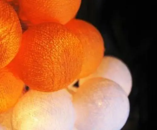 20 шт./компл. два тона в винтажном стиле оранжевого и белого цвета ватным тампоном