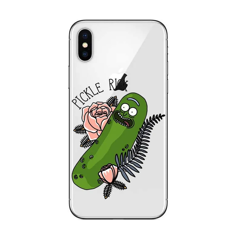 TPU Рик и Морти Мягкий силиконовый чехол для телефона из ТПУ для iPhone X 8 8 Plus 7 7 Plus 6 6s Plus 5 5S SE прозрачный мягкий ТПУ гелевый защитный чехол - Цвет: TPU