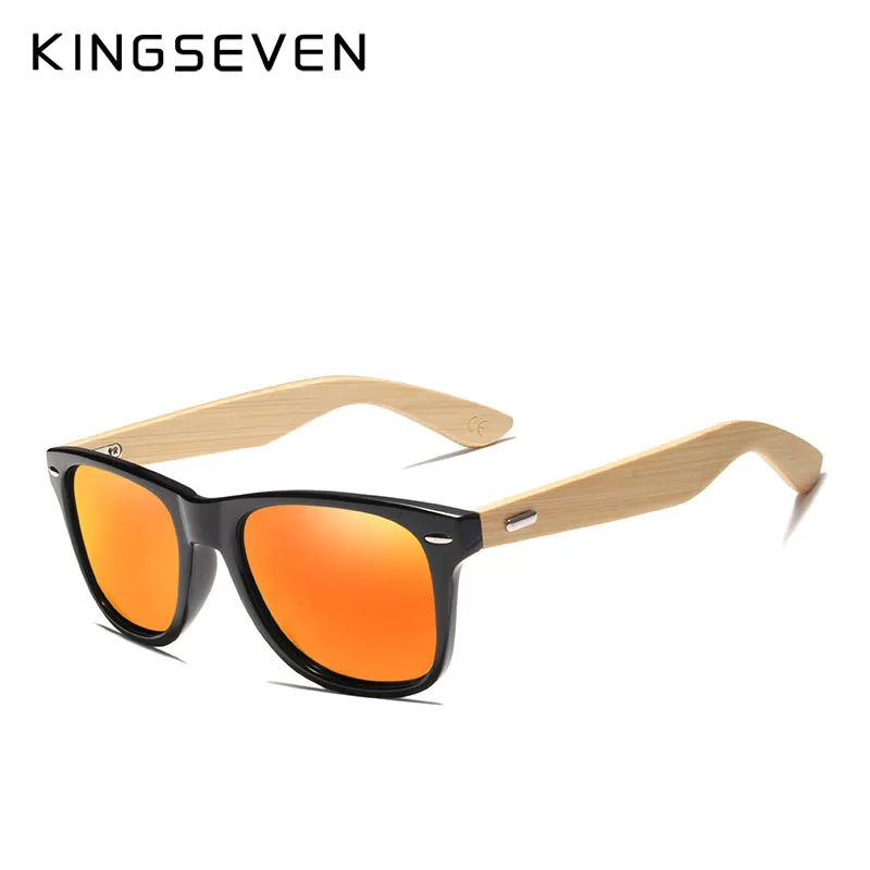 Солнцезащитные очки KINGSEVEN с бамбуковыми линзами для мужчин и женщин