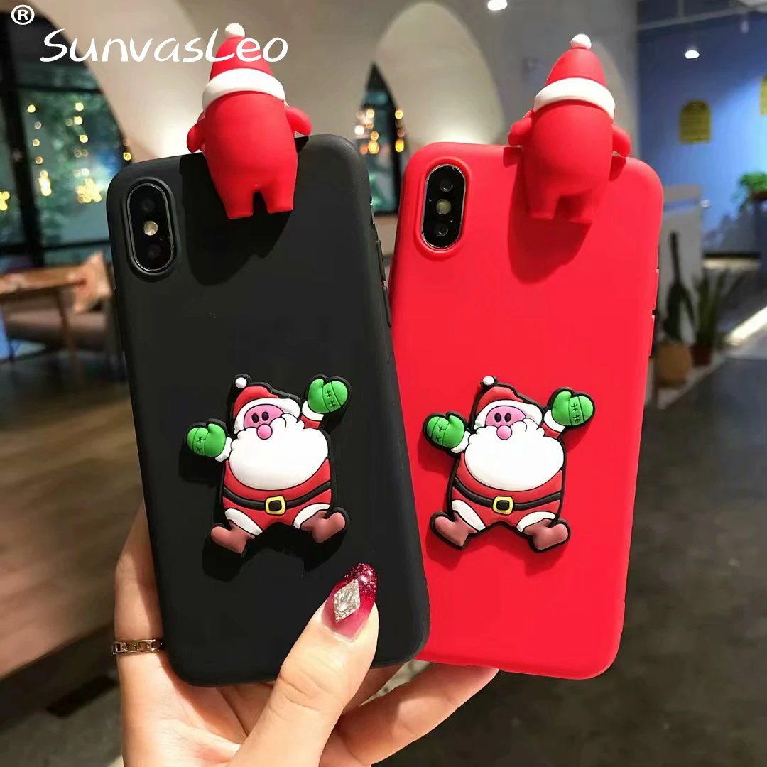 Рождественский Мягкий ТПУ силиконовый чехол для huawei mate 9 10 P20 Pro Lite P10 Y5II Y6II P Smart Honor 8 9 Y9