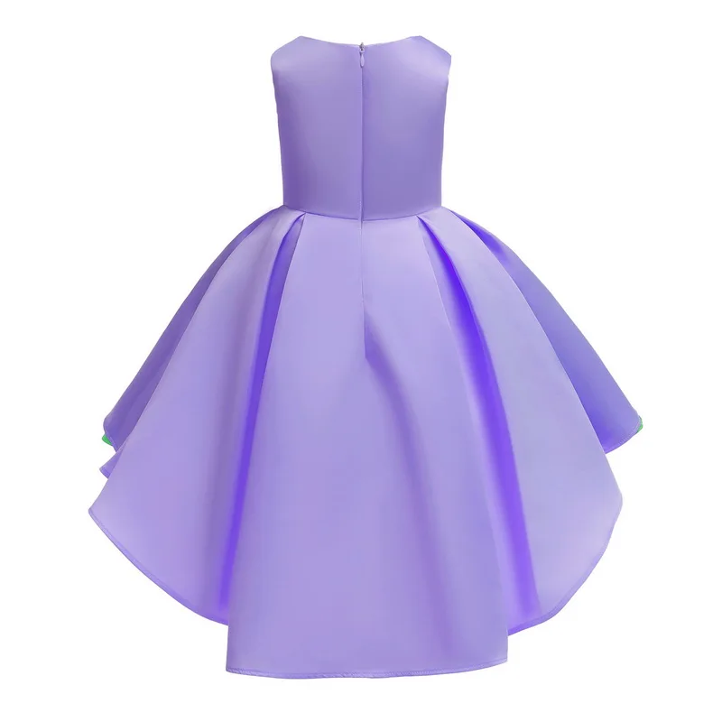 

Summer Girls Embroidery Flower Princess Dress Children Tutu Children Clothing Kids Dresses Girls Princess Wedding Gown