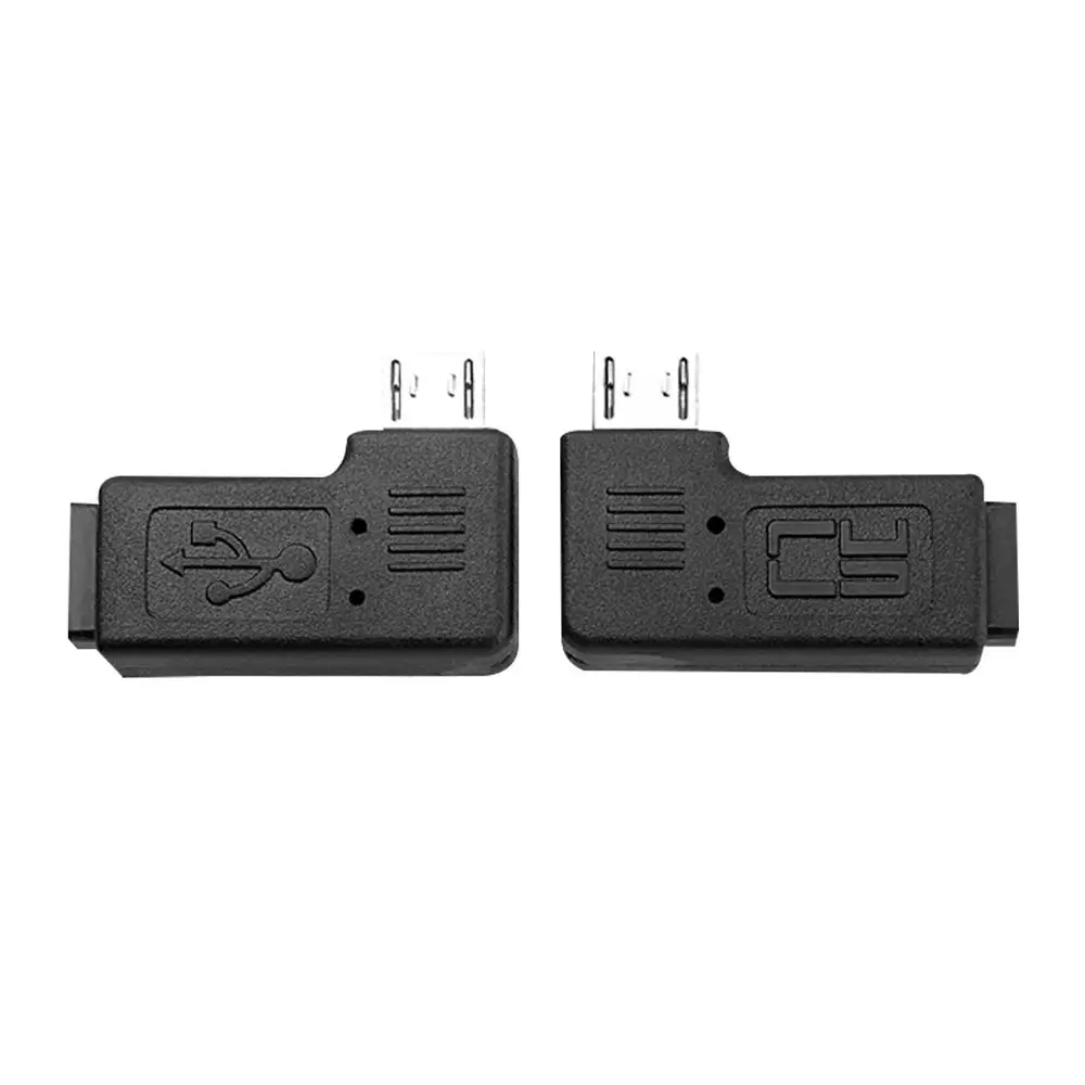 Переходник 1 пара правый левый Угол Micro USB Male 90 градусов To Female|Соединители| |
