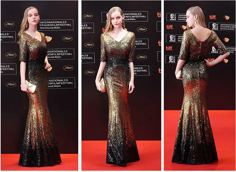 FADISTEE Новое поступление элегантное вечернее платье вечерние платья Vestido de Festa платье шикарное блестящее сексуальное стрейчевое платье для выпускного вечера