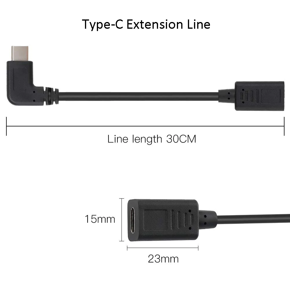 Внешняя передача данных для DJI OSMO Pocket 2 Micro USB Type C коннектор 30 см 90 градусный