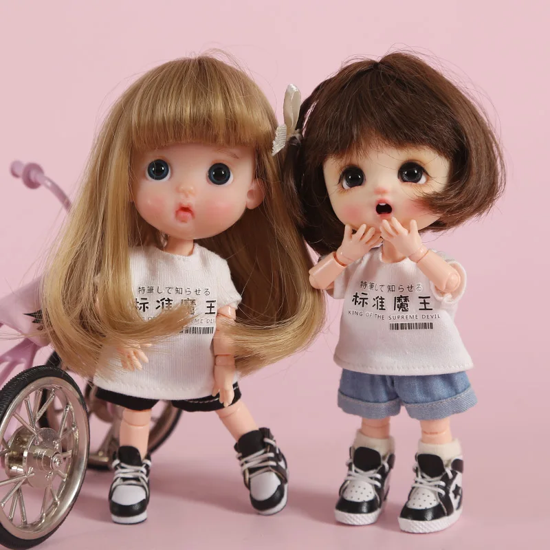 New Doll Clothes Cute T-shirt for ob11 obitsu 11 holala 1/12bjd doll clothes accessories dolls | Игрушки и хобби