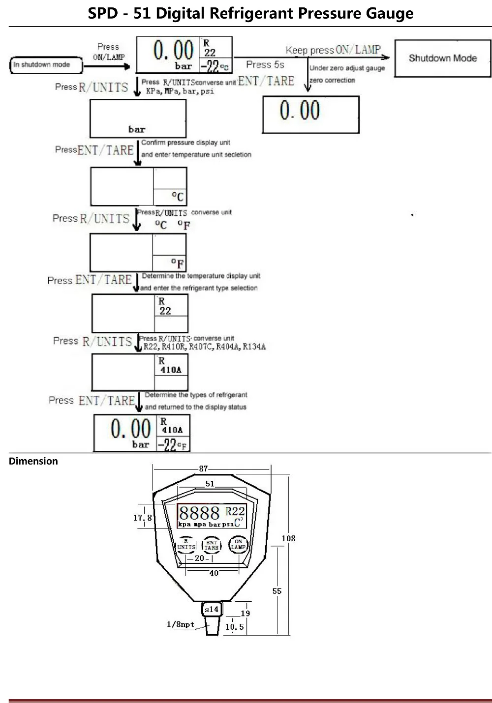 SP R22 R410 R407C R404A R134A кондиционер Холодильный одноколлектор вакуумный манометр