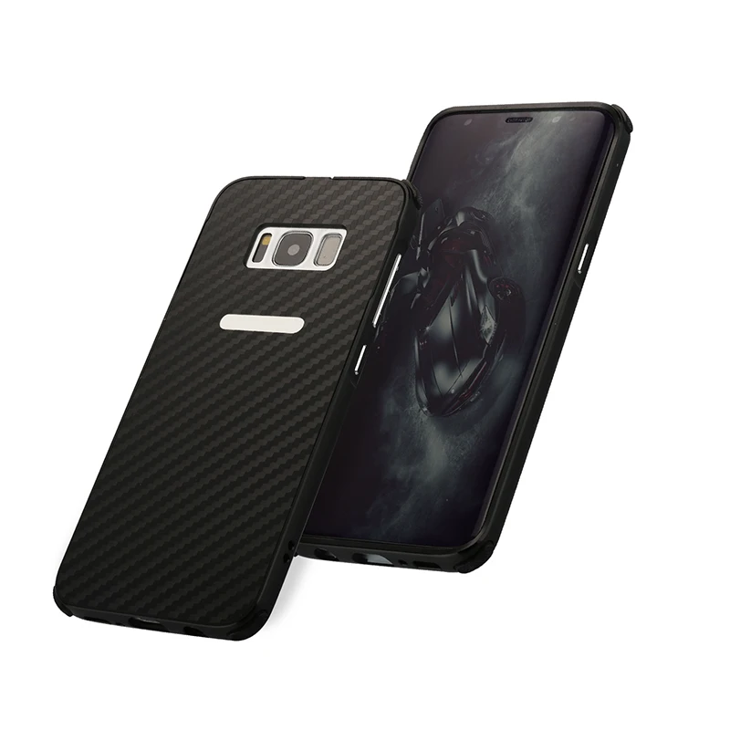 For Samsung Galaxy S8 S 8 Case Aluminum Metal Frame+Carbon Fiber Hard Back Cover for Plus S8+ Phone Shell |