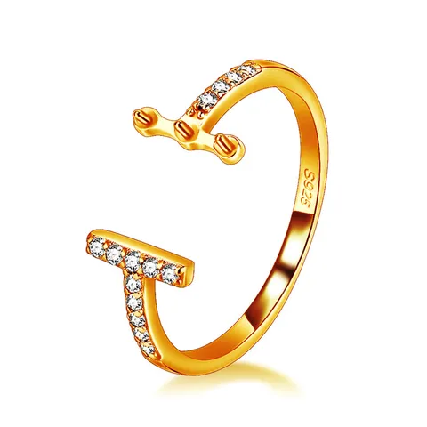 CLUCI 925 пробы серебряные регулируемые открытые кольца с цирконием для женщин Настоящее серебро 925 жемчужное кольцо монтажное Подарочное ювелирное изделие SR2238SB