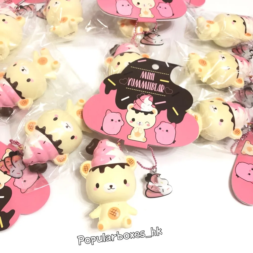 Creamiicandy мини yummiibear талисман мягкий медленно Восстанавливающий форму подарок