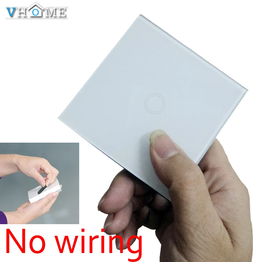 Оригинальный VHOME умный дом универсальный 433MHZ ev1527 3V стеклянная панель настенный