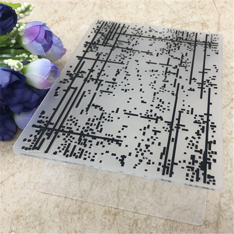 Пластиковая папка для тиснения в горошек линия дождь абстрактный код сделай сам
