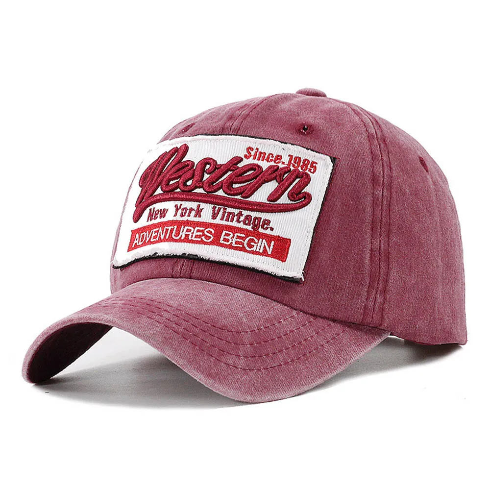 Red Baseball Cap FS Зимняя кепка, уличная бейсболка с вышитыми буквами, винтажная бейсболка для мужчин и женщин, Кепка-Дальнобойщик, хлопковые шапки, красные, желтые, Gorra Hombre - Цвет: Red Baseball Cap