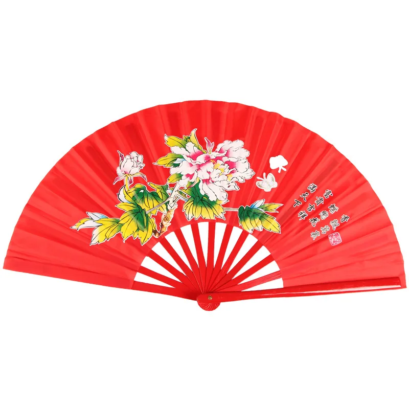 1 шт. фанат китайского кунг фу с Фениксом двусторонний Тай Чи бамбуковые фанаты