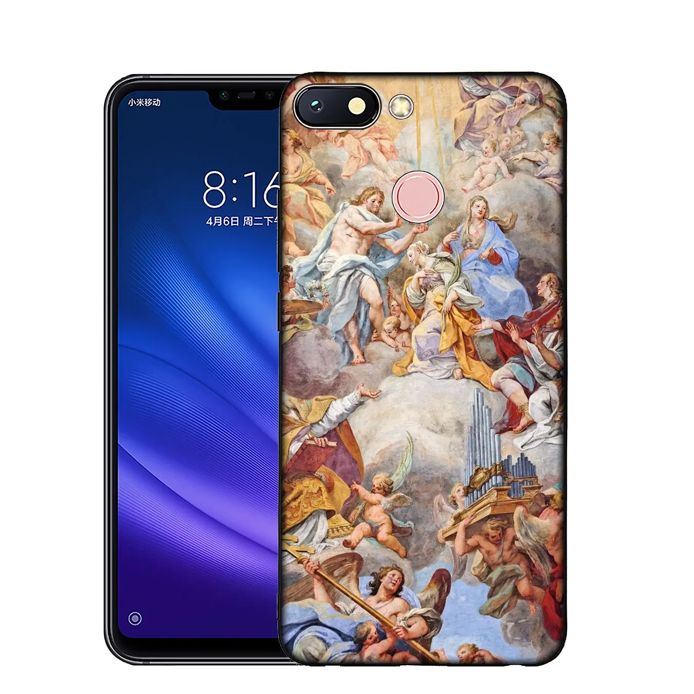 IYICAO Мадонна церковные фрески Ангел Бог клиент высокий чехол для Xiaomi Mi 9 8 A2 Lite A1 6