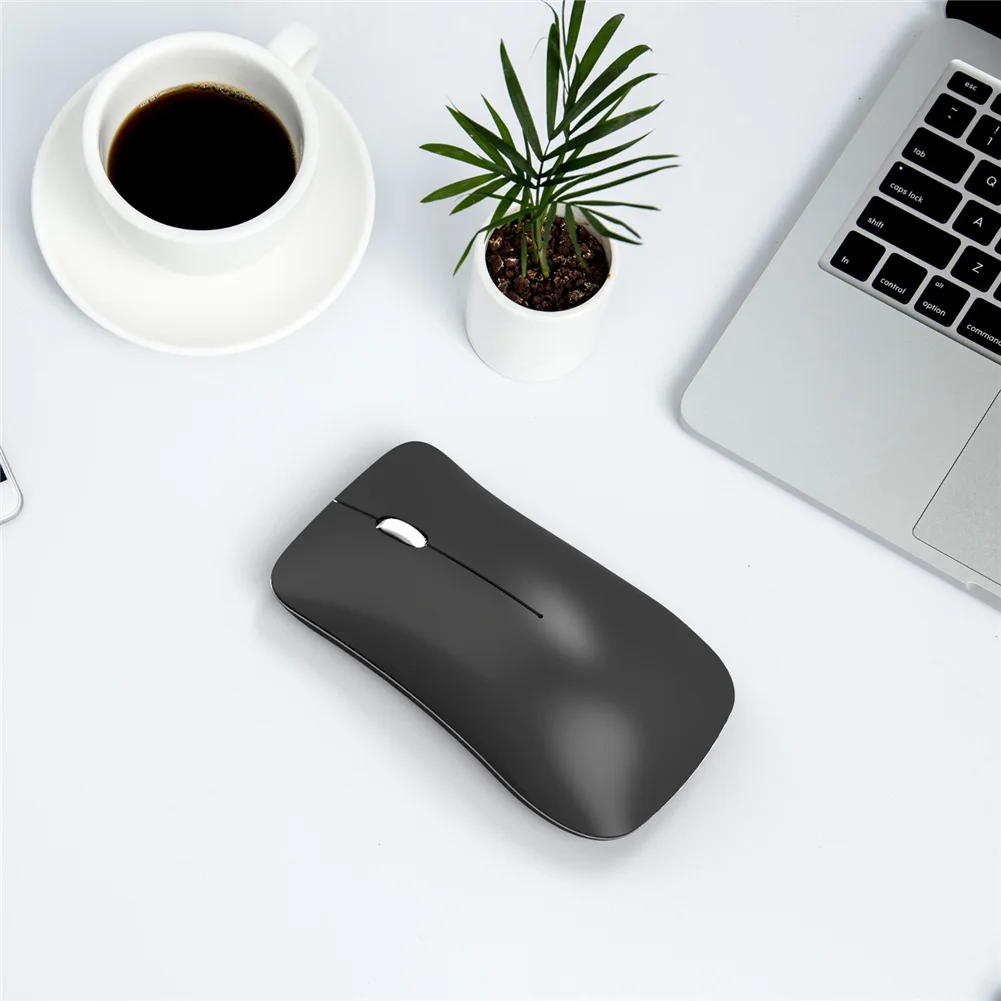 Модная Двухрежимная Беспроводная игровая мышь с Bluetooth или 2,4G для ноутбука, компьютера, мыши с usb-приемником, перезаряжаемая батарея