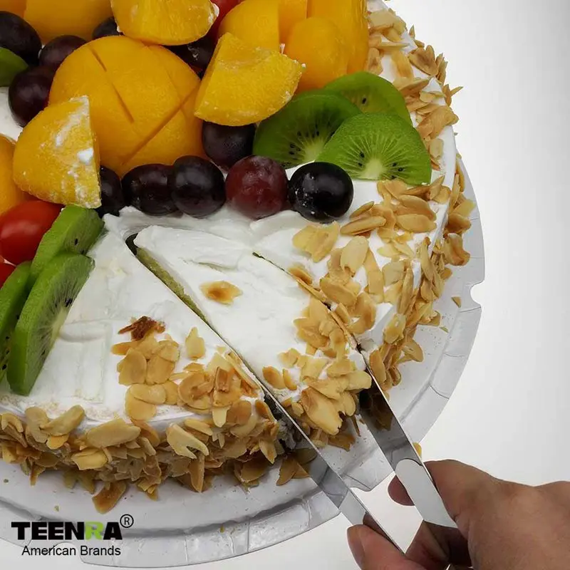 TEENRA 1 шт. торт сервер и нож из нержавеющей стали резак для резки хлеба пиццы