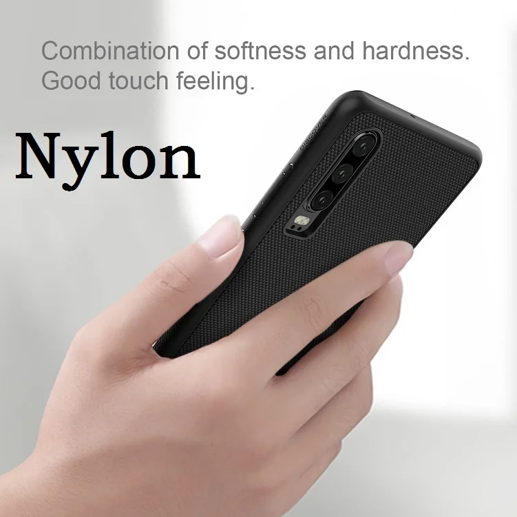 Nylon Case Nillkin нейлон и синтетическое волокно Карбон PP пластиковая задняя крышка для huawei P30 чехол P30 Pro Чехол P30 Lite чехол 6,1& 6,2& 6,15 - Цвет: Nylon Case