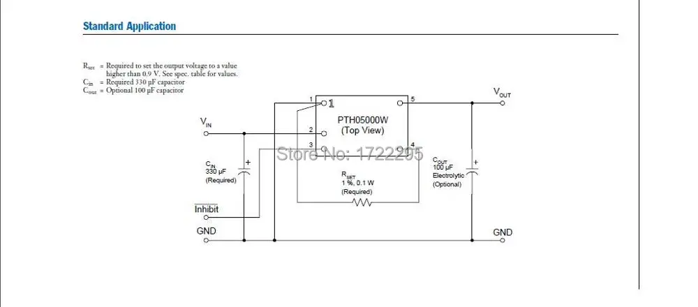 PTH05000WAH PTH05000W NON-ISOLATED, широкий выход, регулируемый силовой модуль для сложных многовольтных систем/водителей автобусов