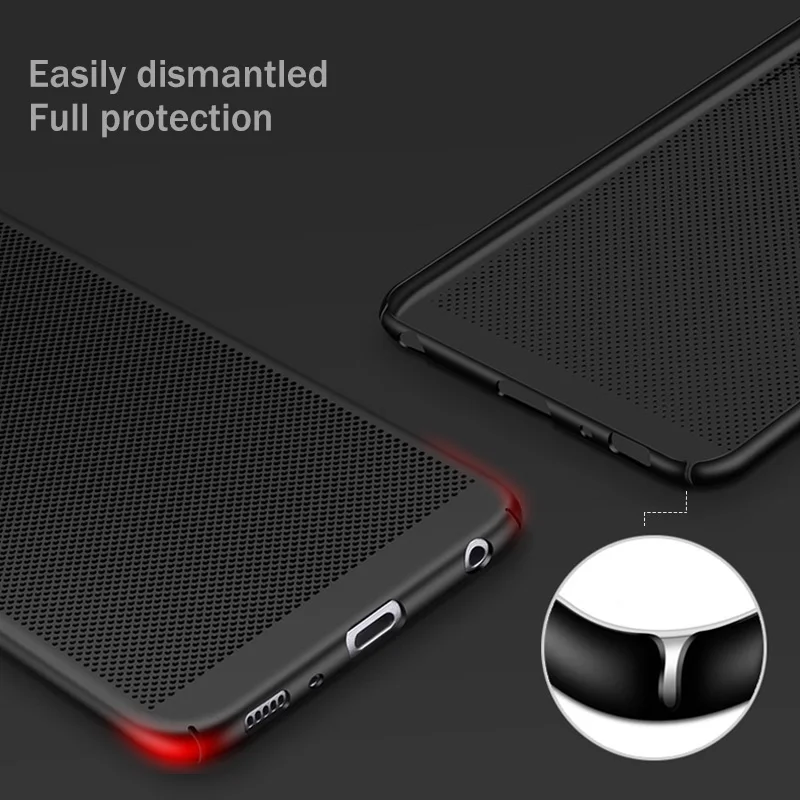 Case for Samsung A50 Luxury Heat Dissipation Hard PC For Galaxy A70 A20 A10 A40 A7 A9 A6 A8 Plus 2018 Cooling Cover |