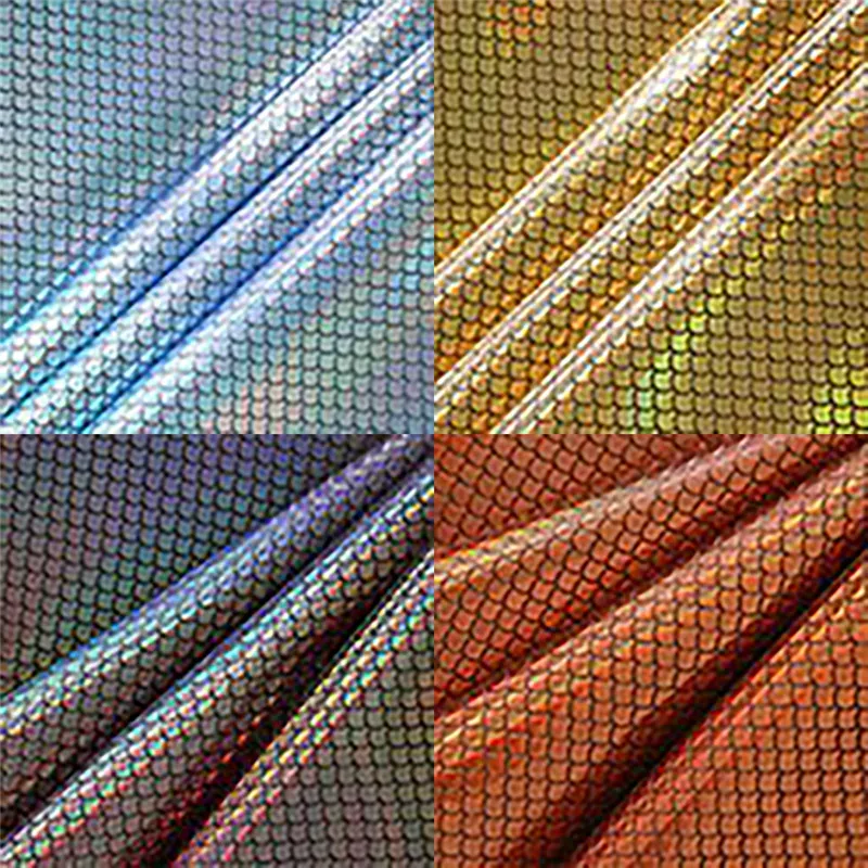A4 Laser Shell Pattern PU Leather Fabric High Quality Synthetic DIY Sewing Material for Handmade Crafts Wholesales | Дом и сад