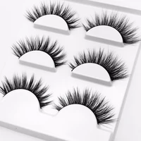 2019 new 3 pairs natural false eyelashes fake lashes long makeup 3d mink lashes extension eyelash mink eyelashes for beauty