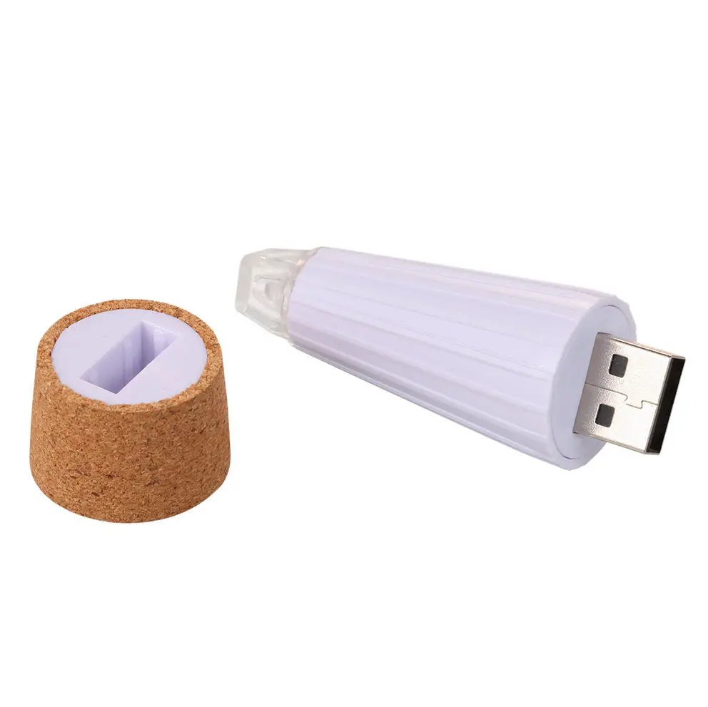 PHFU-7-color светодиодный светильник с крышкой s USB СВЕТОДИОДНЫЙ светильник из пробки для бутылки вина белого цвета