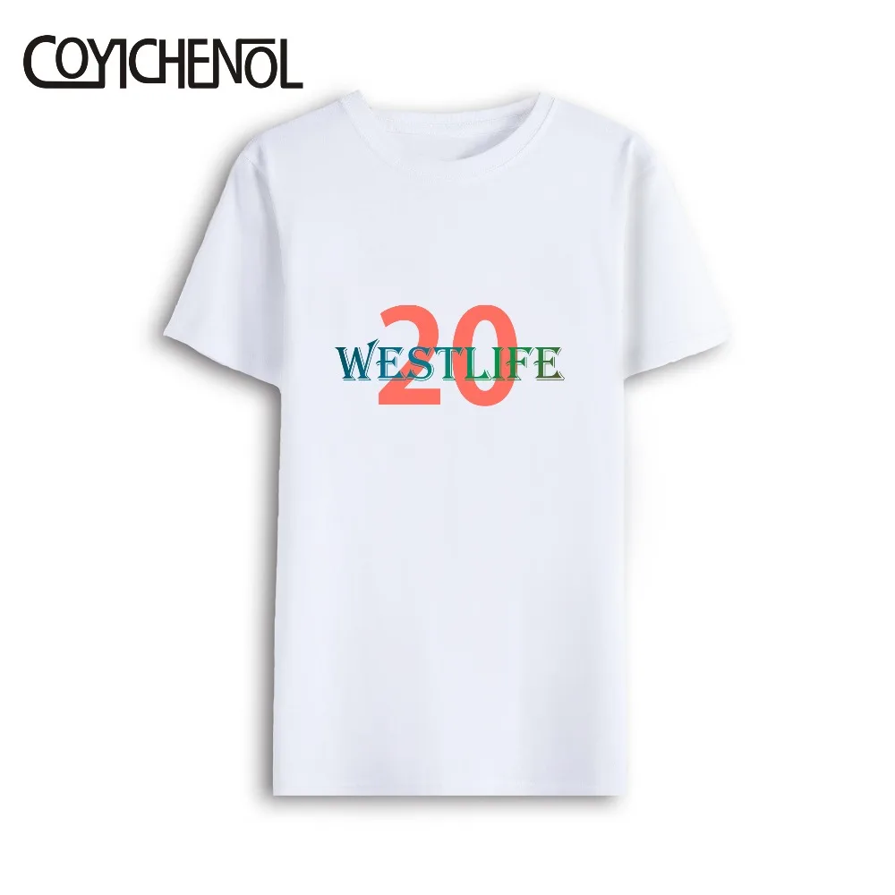 Westlife 20th Юбилей с круглой горловиной принтом &quotя хочу стареет вместе вами&quot 2019