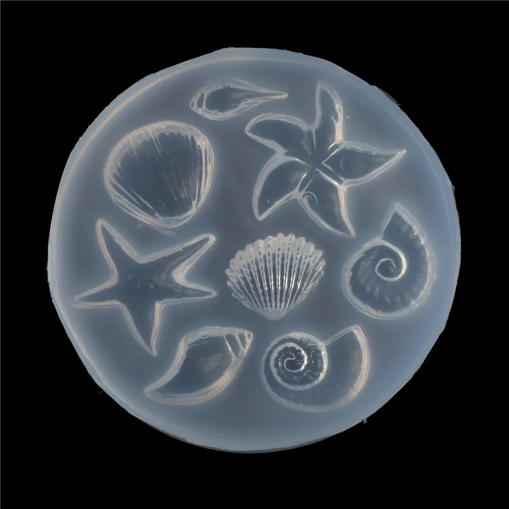 Дельфин Морская раковина раковины помадка силиконовая форма украшения торта