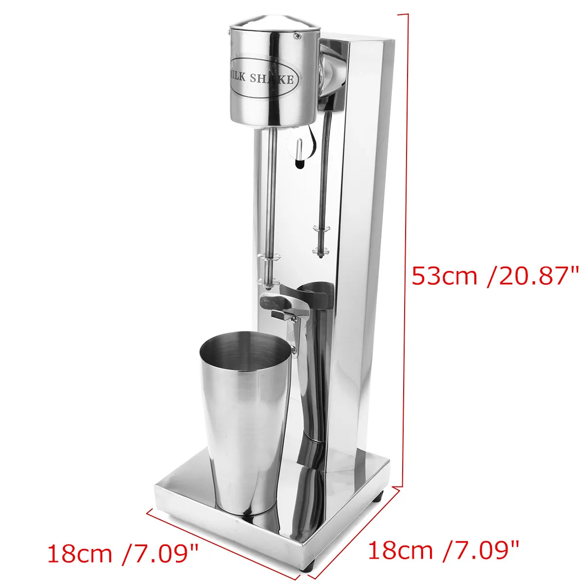 StainlessSteel бытовой молочный Шейк с одной головкой коммерческий молочный чай магазин Электрический миксер молочный пузырь машина инструмент 800 мл