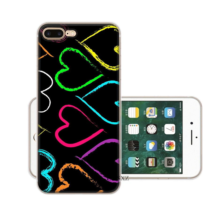Чехол для мобильного телефона iPhone 11 Pro XR X XS Max 6 6S 7 8 Plus 5 5S SE чехол с сердечками