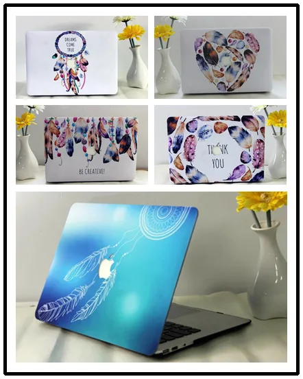 Модный жёсткий защитный чехол с рисунком перо стиль для Macbook 12 дюймов Air 11 13 Pro 15