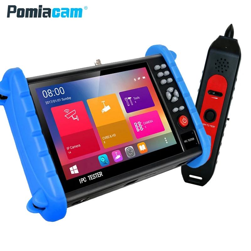 IPC X IP тестер CCTV 7 &quot4K 1080P 8GB AHD монитор 8MP TVI CVI PTZ POE камера видеотестер WIFI Onvif H.265 с