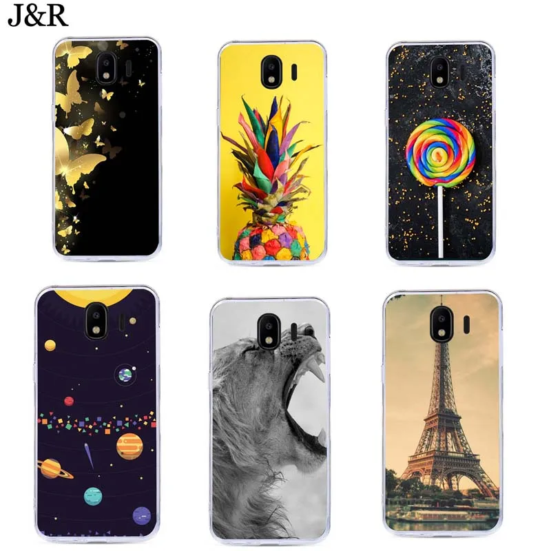 Для samsung Galaxy J4 чехол Мягкая силиконовая задняя крышка для samsung J4 J400F J400 сумки защитный чехол s Желтый J4 Plus