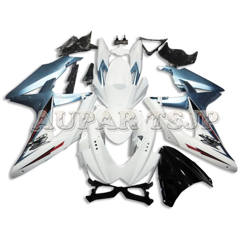 

ICE BLUE AND WHITE Bodywork Kit For Suzuki 2008 2009 2010 GSXR600-750 K8 GSXR750 GSXR600 08 09 10 ABS Plastic Hulls Custom Cover
