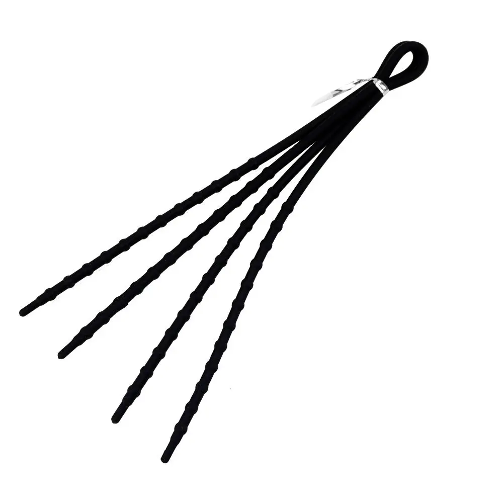 Black 1 пара X-Tie, легкие мягкие силиконовые радужные шнурки, спортивная обувь для ленивых, шнурки, веревки, шнурки для бега, шнурки, тянется, новинка - Цвет: Black