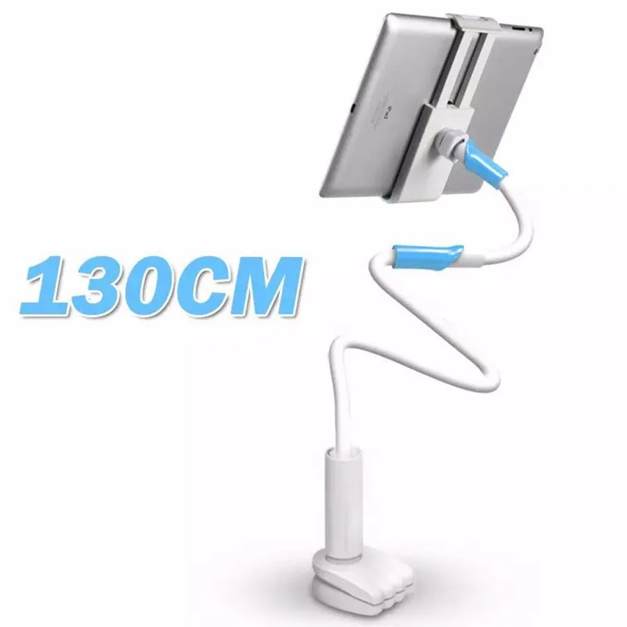 Универсальный держатель для планшета с длинной ручкой для samsung ipad Air Mini Xiaomi M ipad Kindle 4,0-11 дюймов, подставка для телефона и планшета - Цвет: 130cm blue