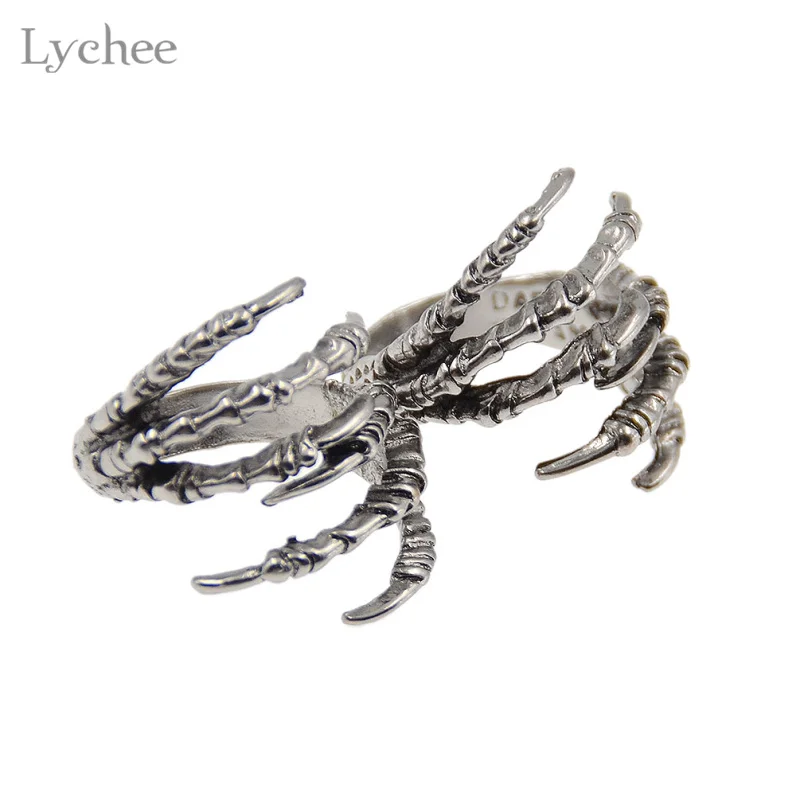 Lychee 2 шт./лот готический панк античный золотой цвет Орлиный коготь дредлок ужас