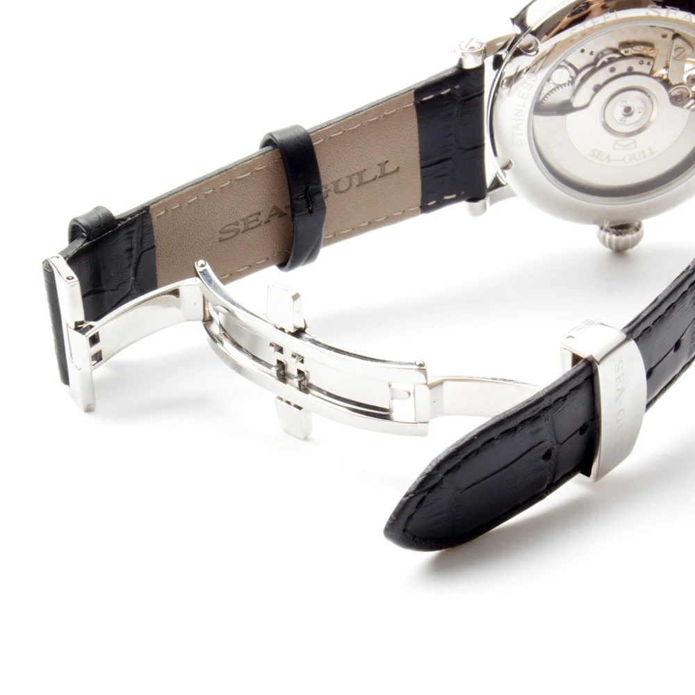 Мужские автоматические часы Seagull с маховиком ретроклассной датой 40 часов резерва