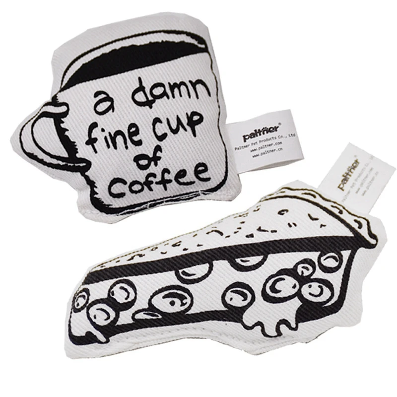 Чизы кофейная чашка Тип игрушки холст мята Catnip игрушка для домашних животных