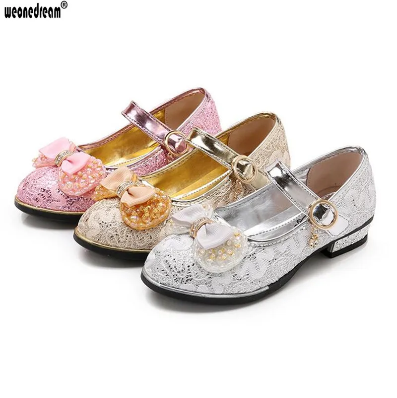 WEONEDREAM/розовые туфли для девочек Новинка 2018 года милые из искусственной кожи с