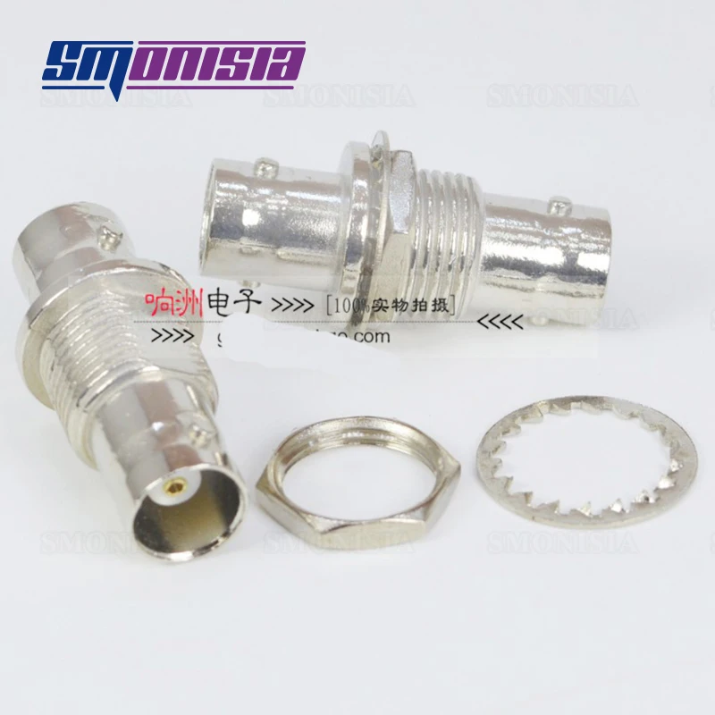 Smonisia 10 шт.-500 шт. BNC Q9 разъем для женского прямо док BNC-kky фиксированной Панель с