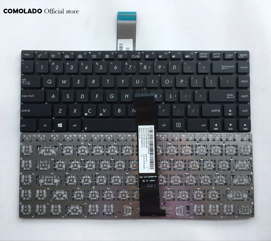 Английская клавиатура для ASUS N46 N46VB N46VJ N46VM N46VZ черная US Layout|Клавиатуры замены| |
