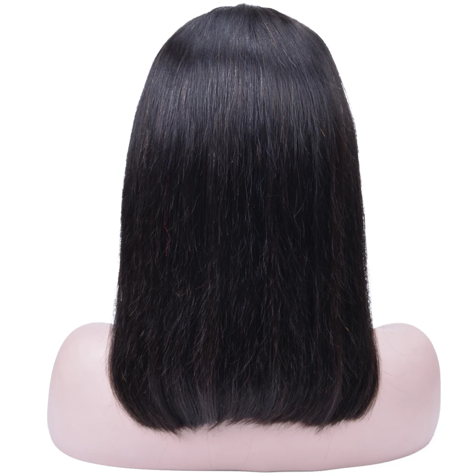 Парики из натуральных волос на кружеве для женщин черные бразильские волосы remy