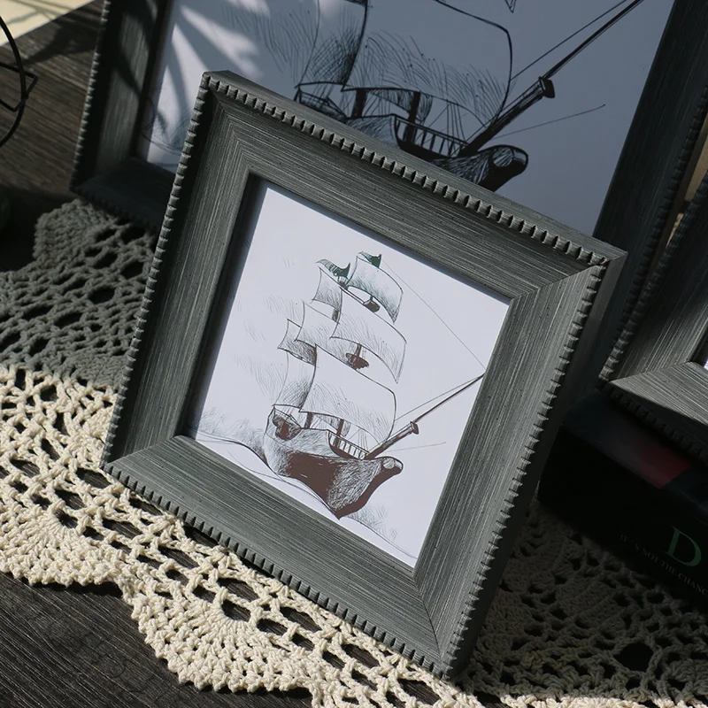 Фоторамки из смолы новинка Золотая маленькая Рамка для фотографии Декор